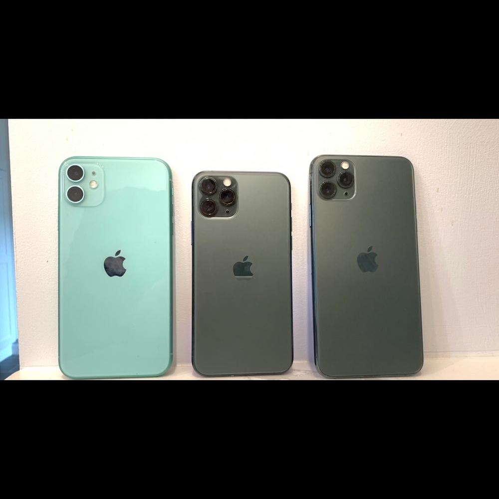 iPhone 11 , 11 pro , and 11 pro max